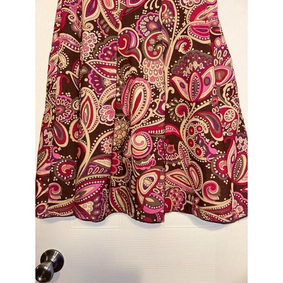 W Work to Weekend A-Line Geometric Multi-Color Pleated Skirt Size 4 - Picture 3 of 6